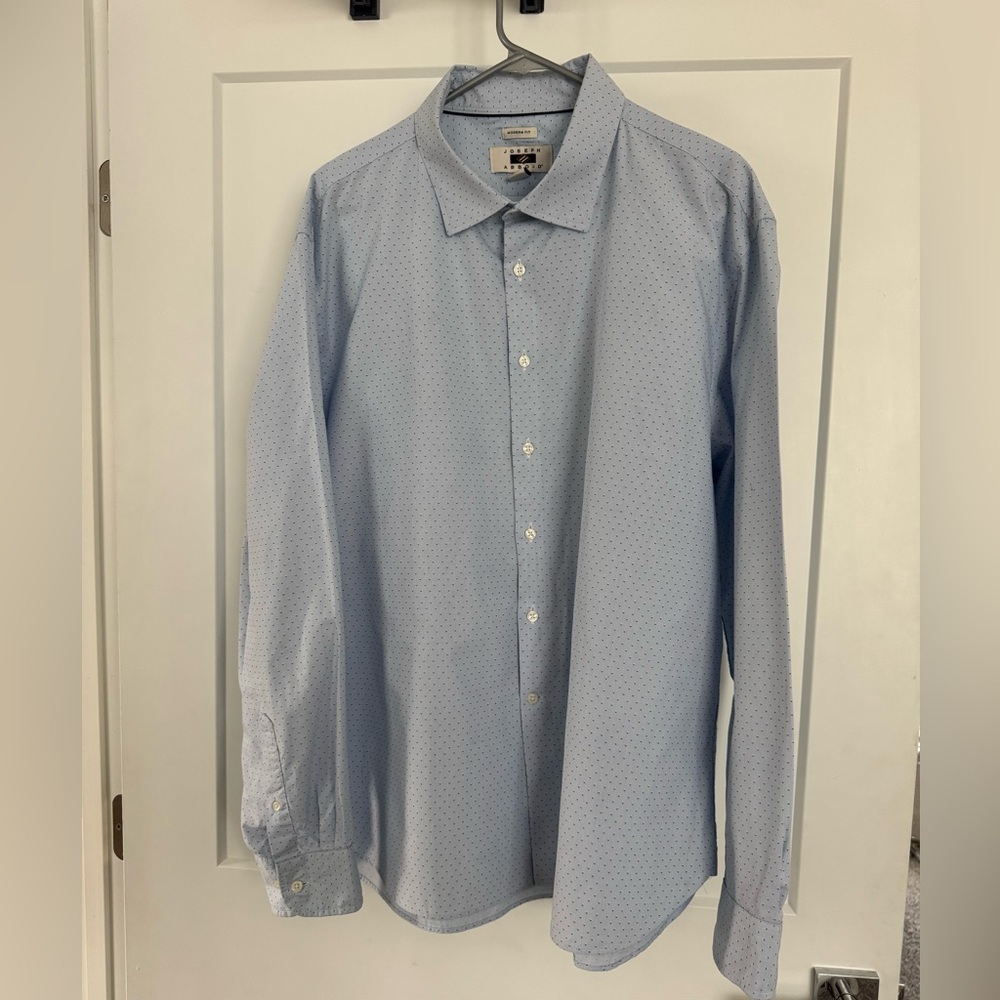 Joseph Abboud Blue Dress Shirt Classic Business Attire